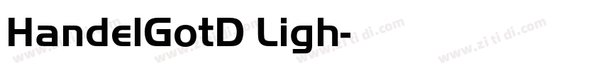 HandelGotD Ligh字体转换 HandelGotD Ligh字体转换